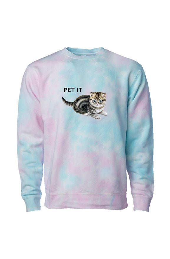 Pet it Cotton Candy Crew Neck Sweatshirt