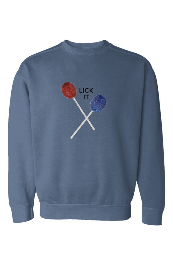 Lick it Garment-Dyed Sweatshirt