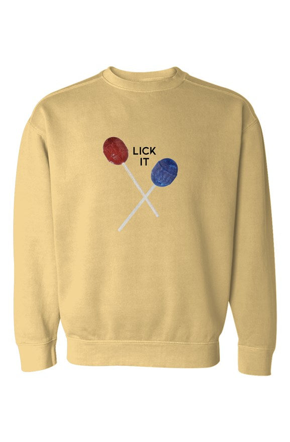 Lick it Garment-Dyed Sweatshirt