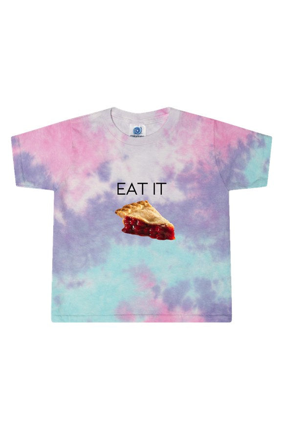 Eat it Tie-Dye Cotton Candy Ladies' Cropped T-Shirt