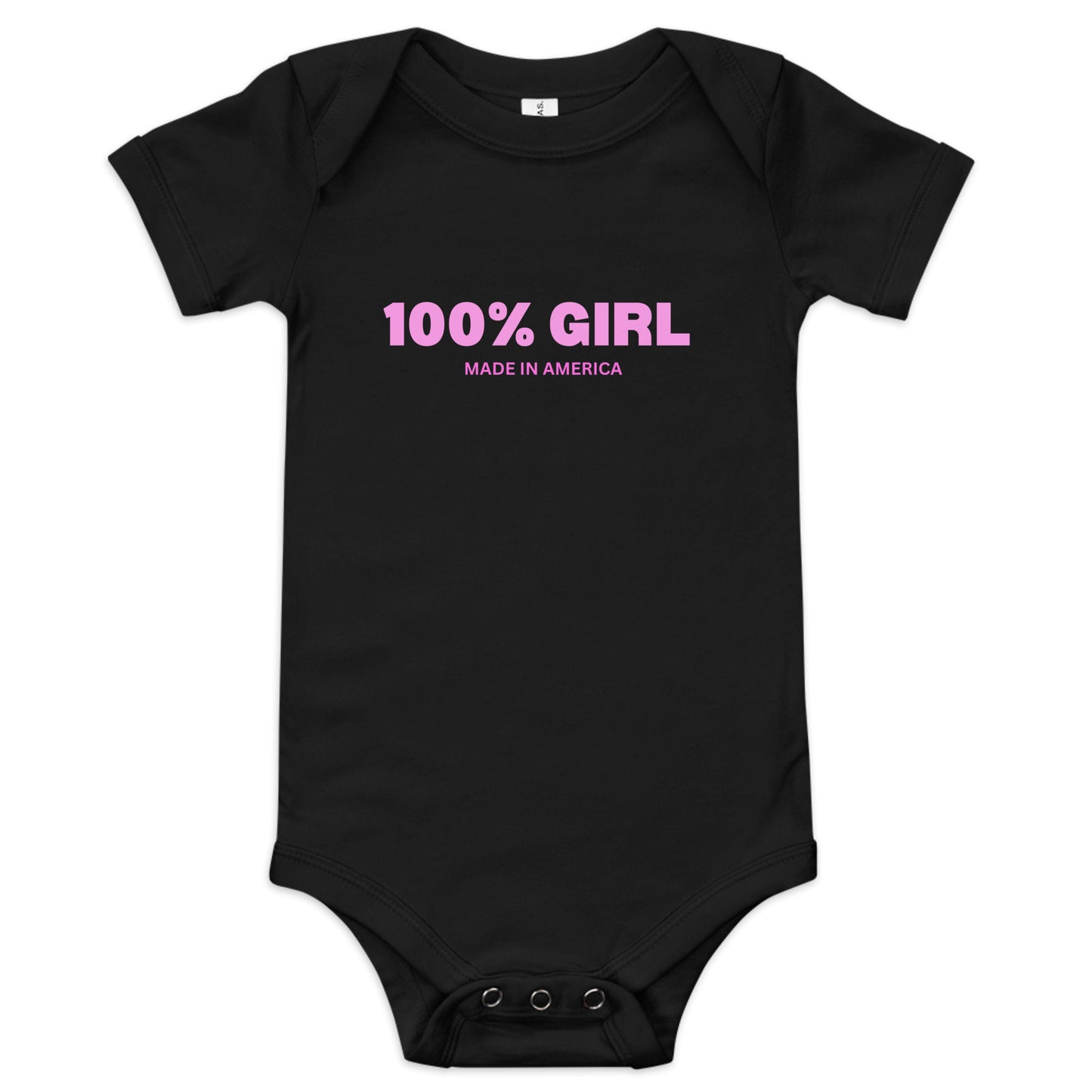 100% Girl USA Baby One Piece- Pink Design