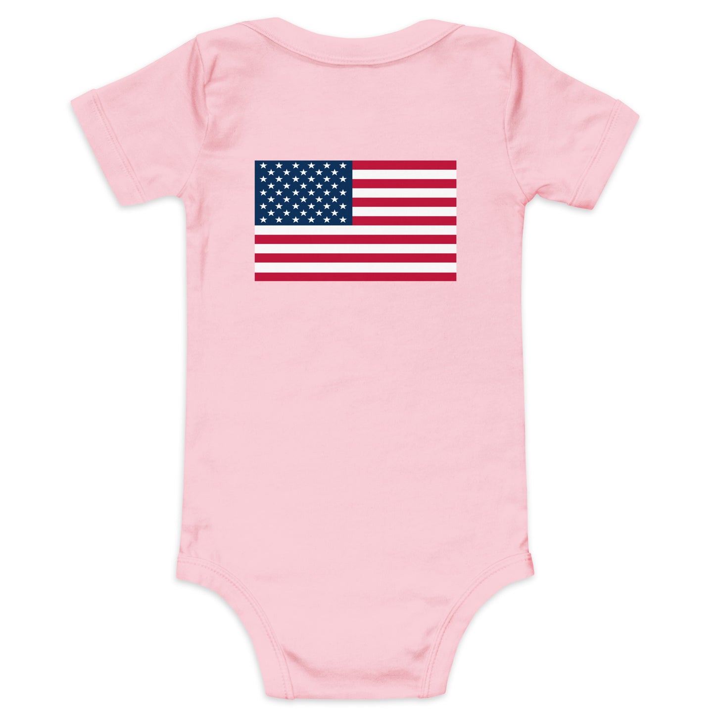 100% Girl USA Baby One Piece- Pink Design