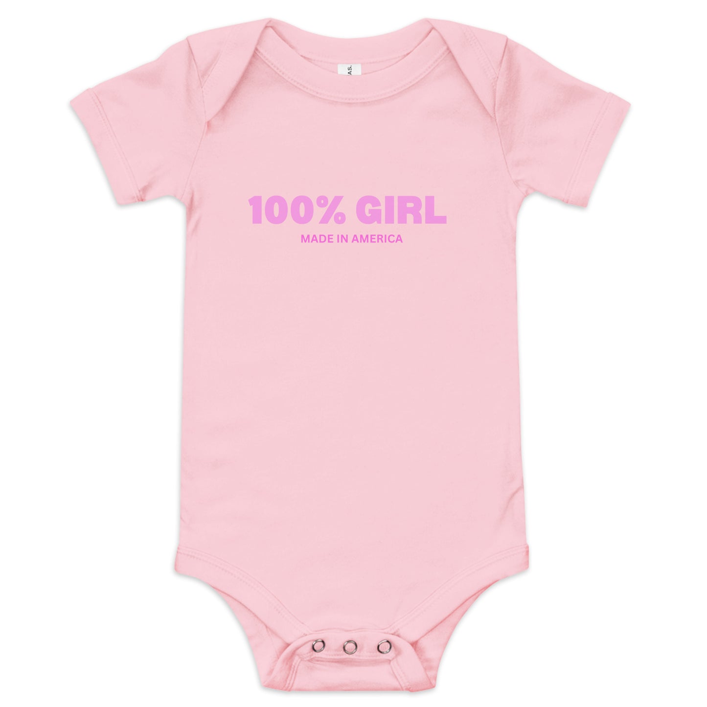 100% Girl USA Baby One Piece- Pink Design