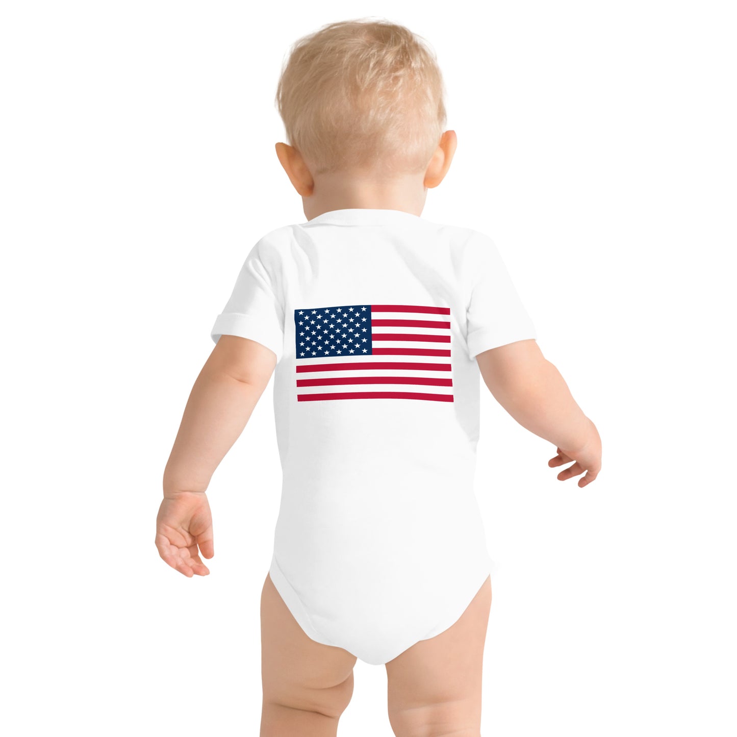 100% Girl USA Baby One Piece- Pink Design