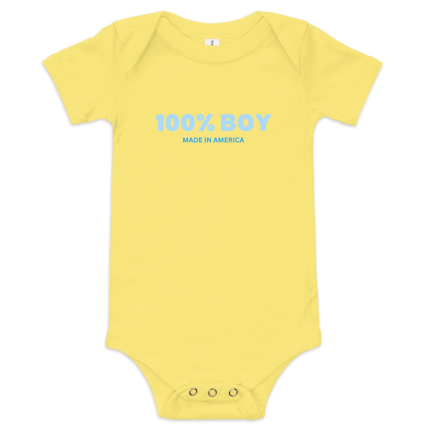 100% Boy USA Baby One Piece- Blue Design