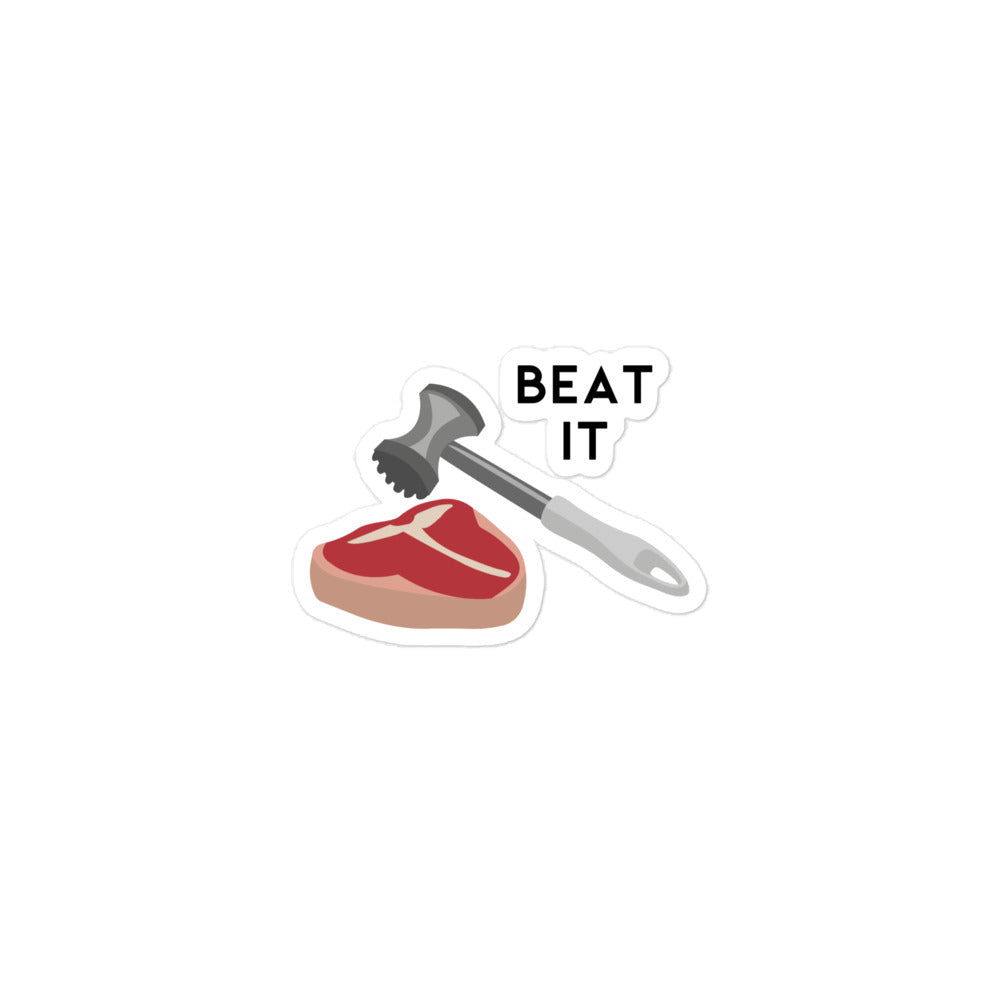 Beat It Sticker