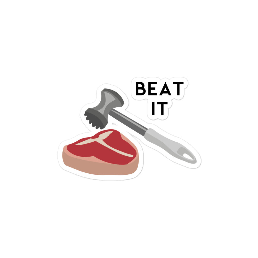 Beat It Sticker