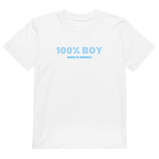 100% Boy USA Organic T-Shirt - Blue Design