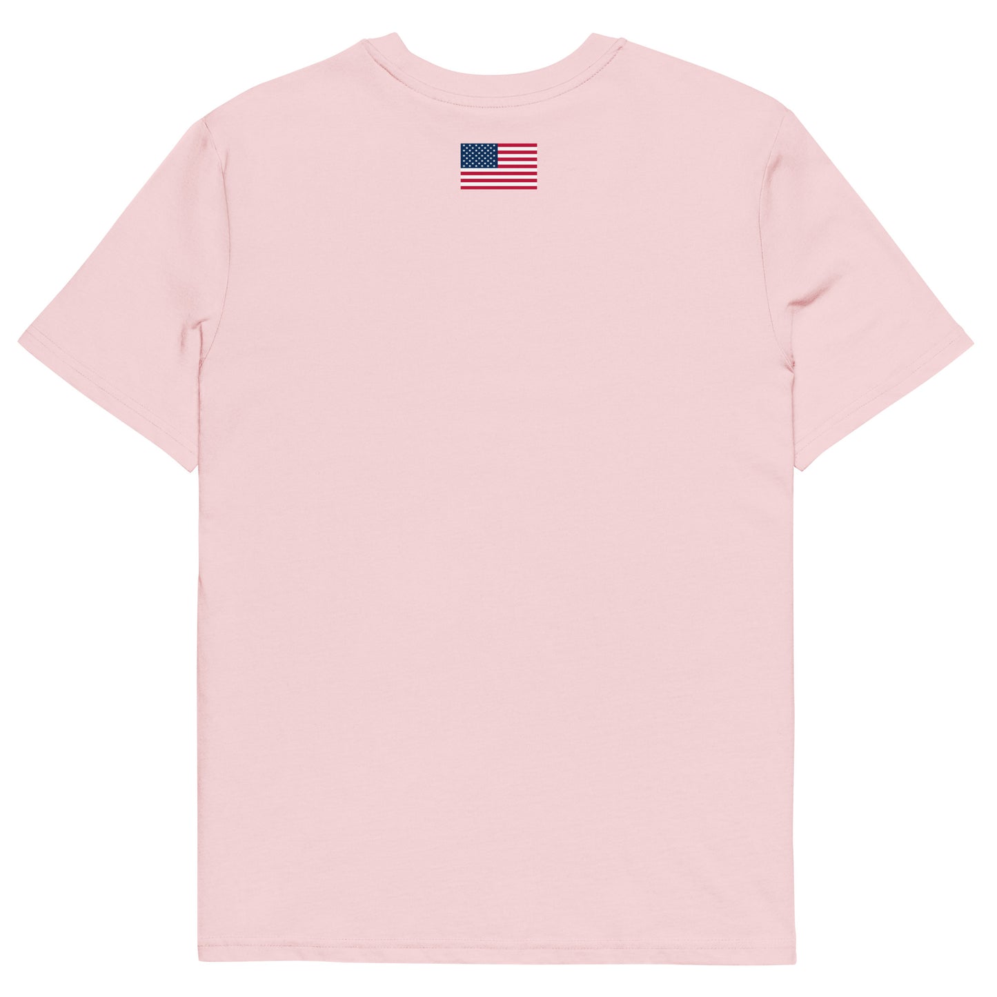 100% Woman USA  Organic T-Shirt- Red, White & Blue Design