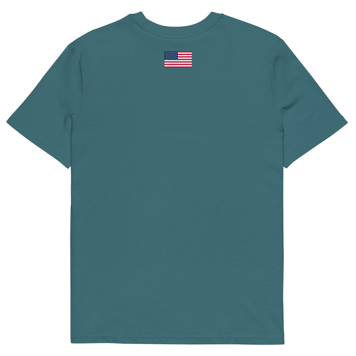 100% Woman USA  Organic T-Shirt- Red, White & Blue Design