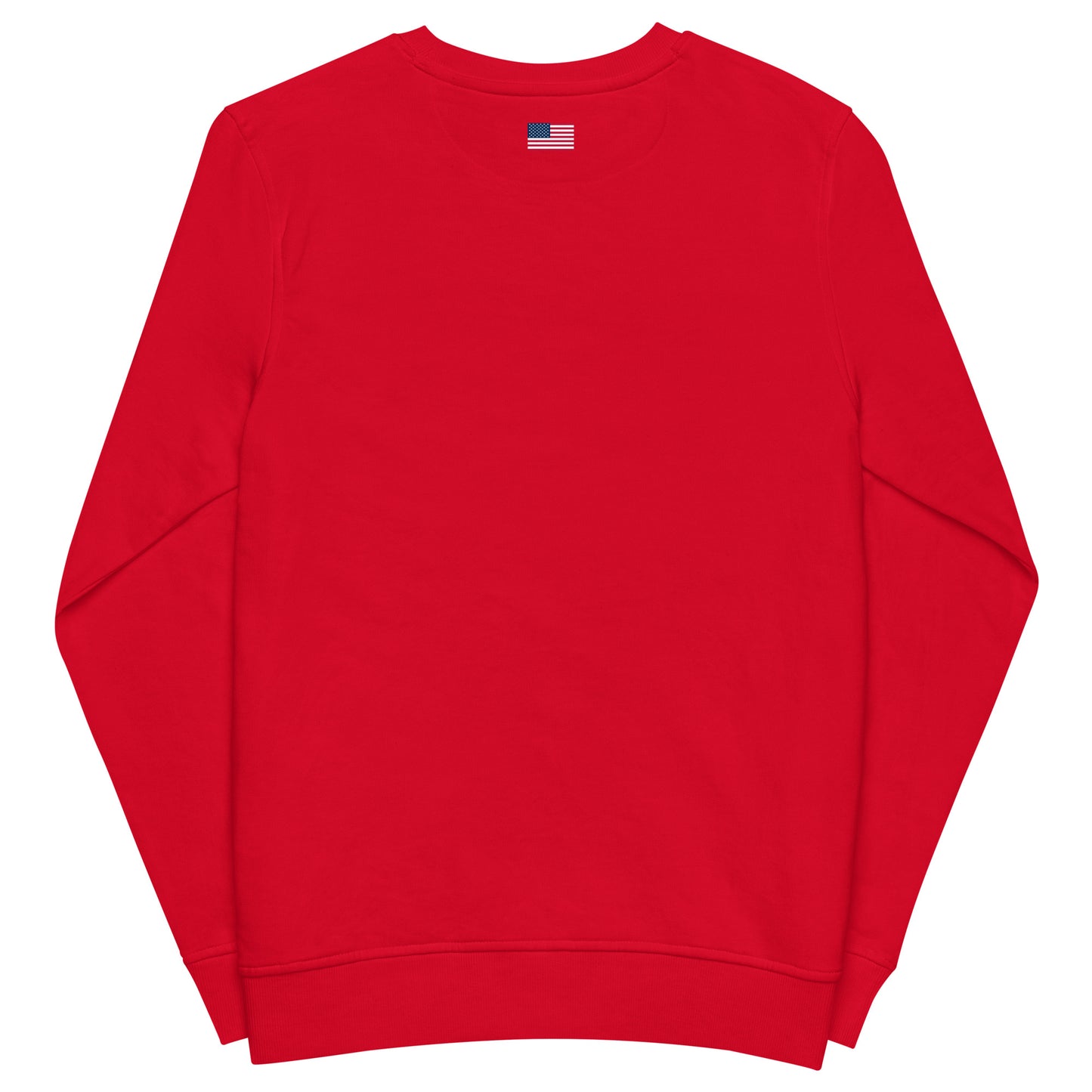 100% Man USA Organic Sweatshirt- Red, White & Blue Design