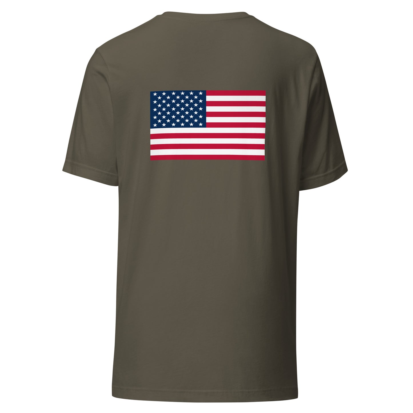 100% Man USA Embroidered T-Shirt - Black Design