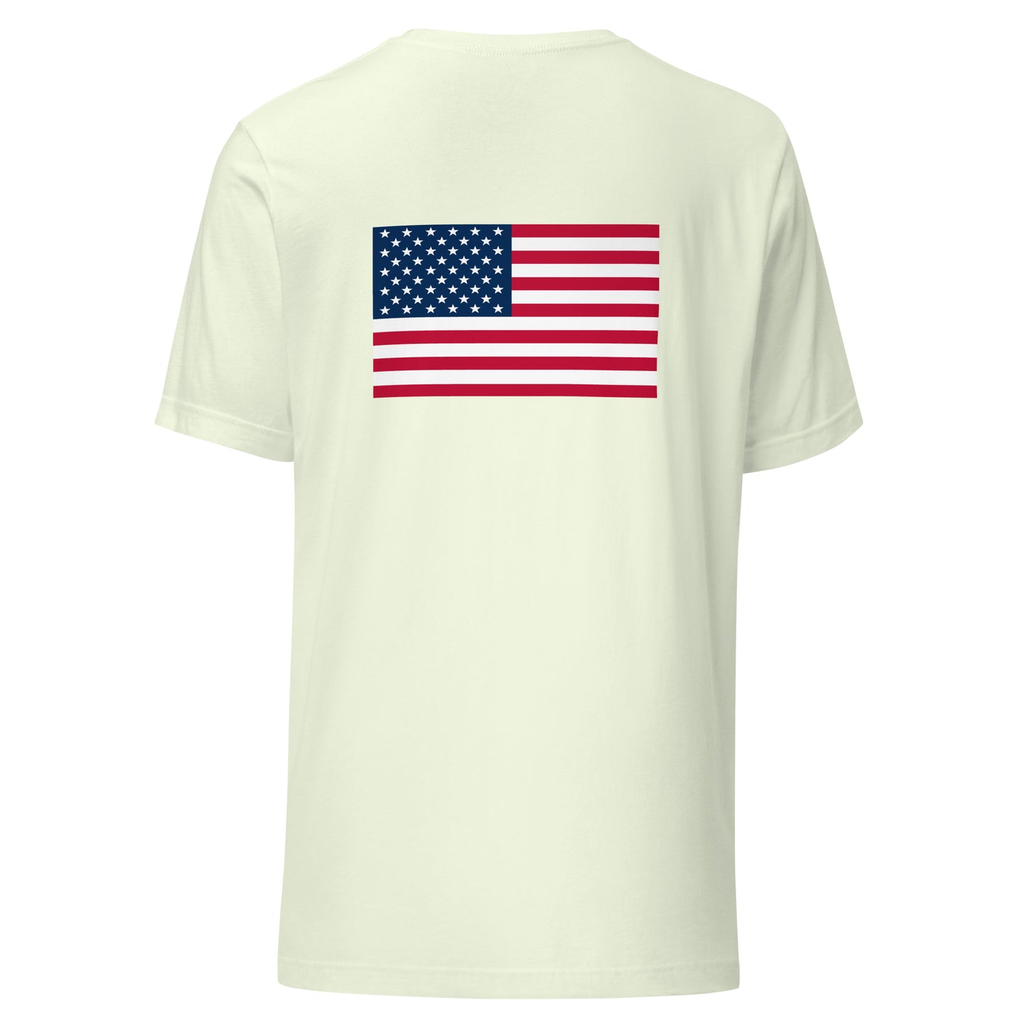 100% Man USA Embroidered T-Shirt - Black Design