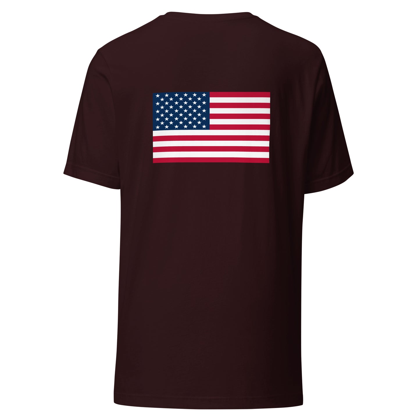 100% Man USA Embroidered T-Shirt - Black Design