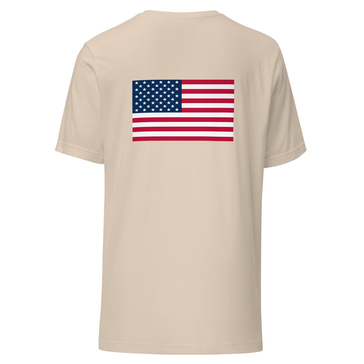 100% Man USA Embroidered T-Shirt - Black Design