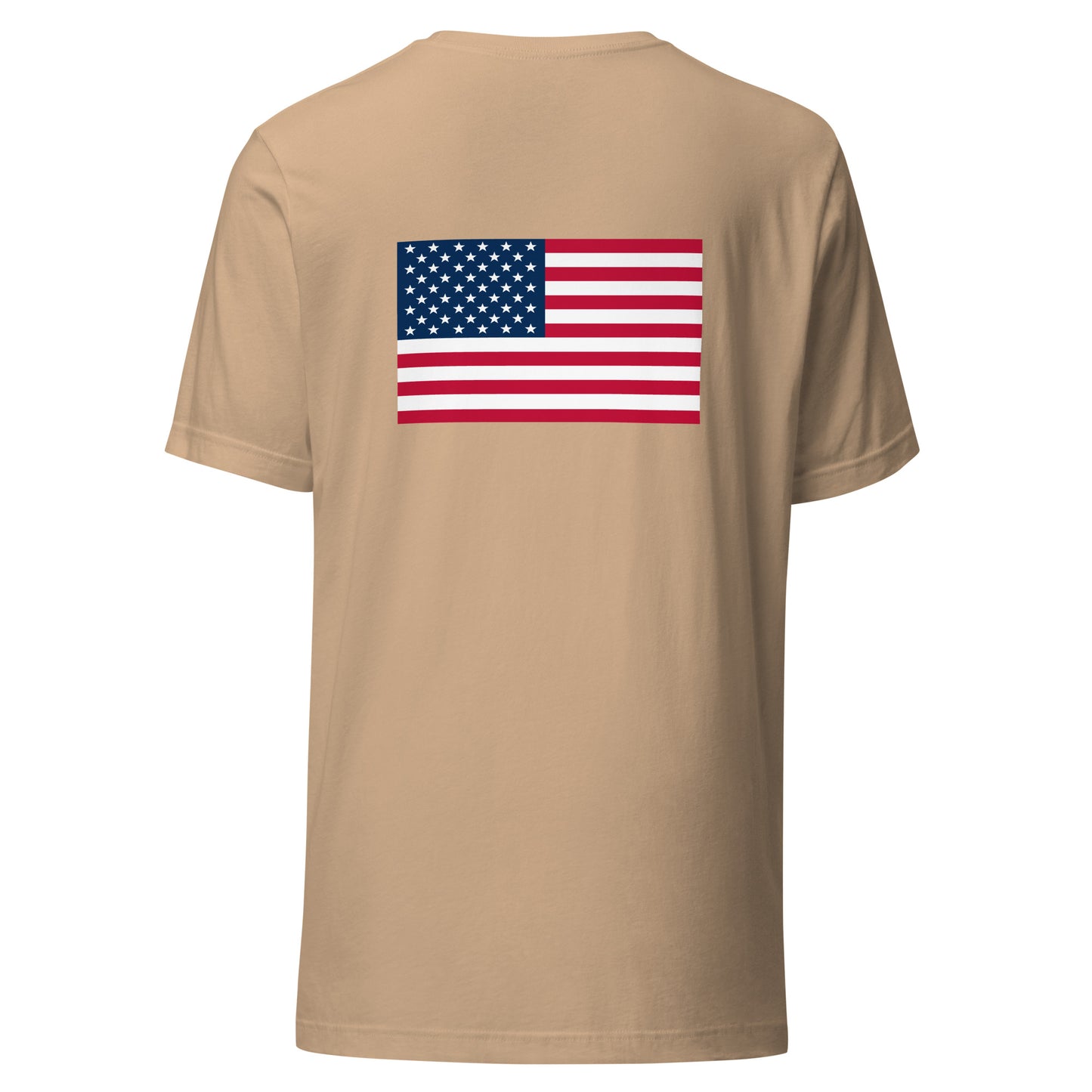 100% Man USA Embroidered T-Shirt - Black Design