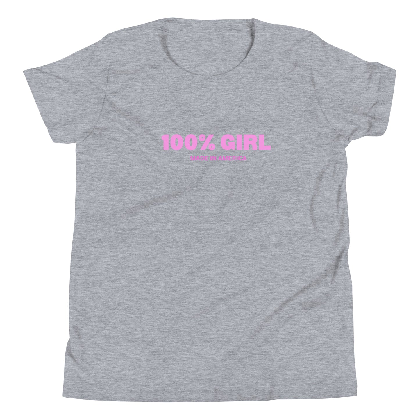 100% Girl USA Youth T-Shirt- Pink Design