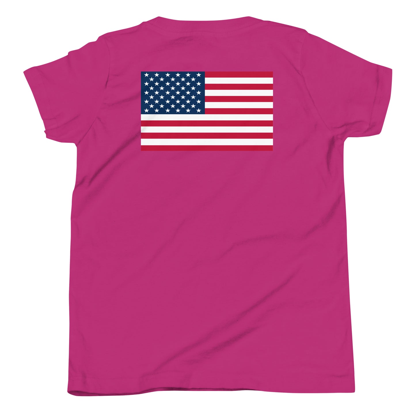 100% Girl USA Youth T-Shirt- Pink Design