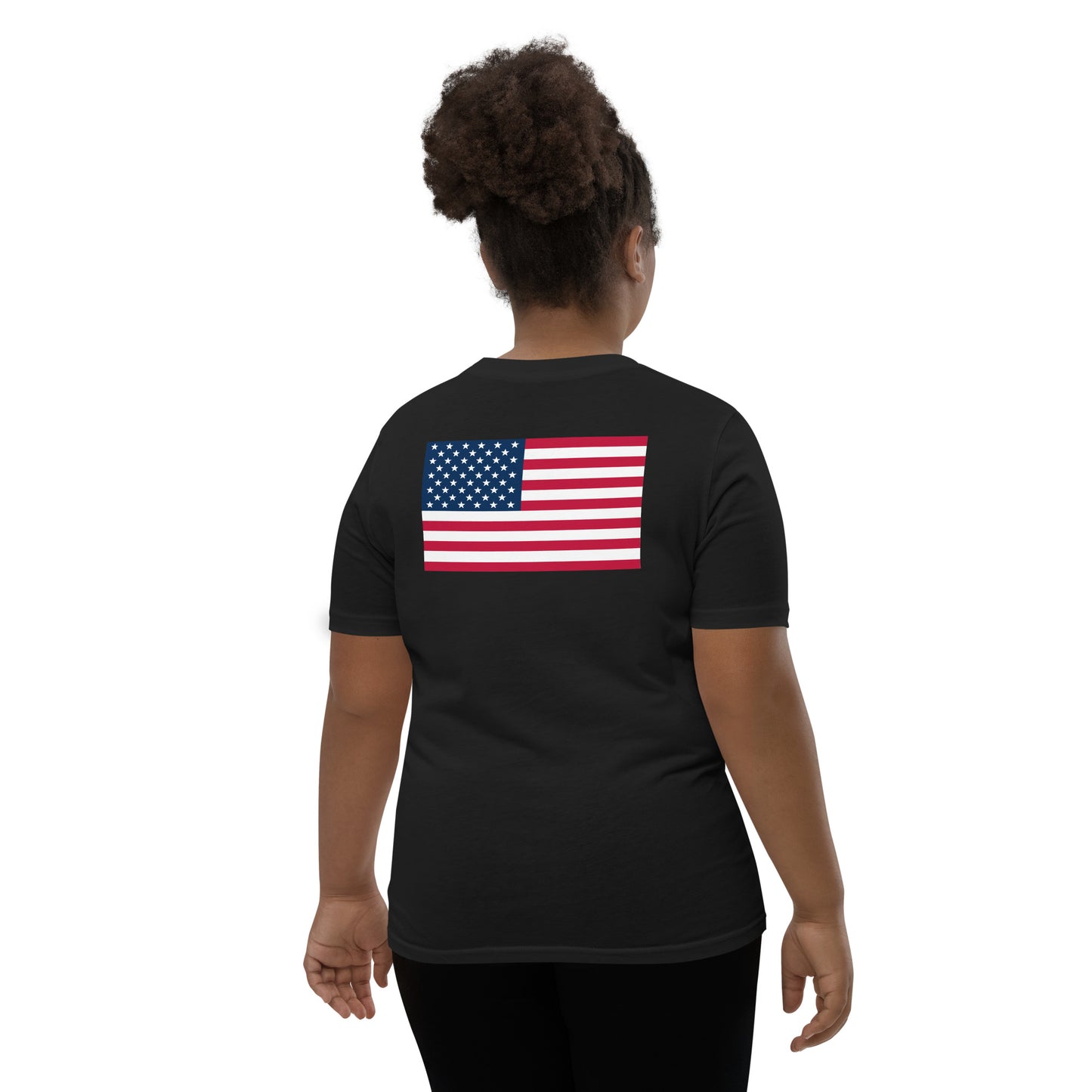 100% Girl USA Youth T-Shirt- Red, White & Blue Design