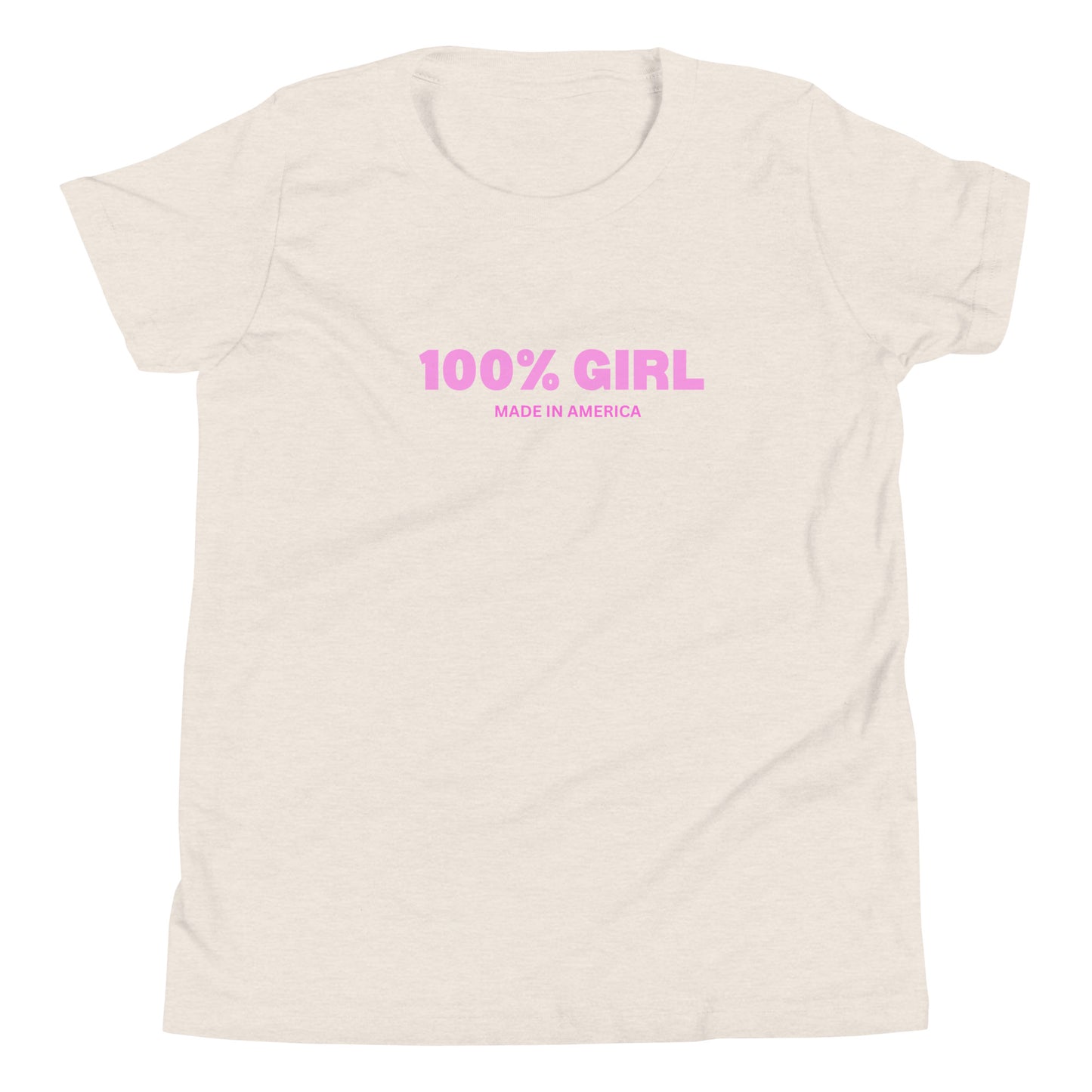 100% Girl USA Youth T-Shirt- Pink Design