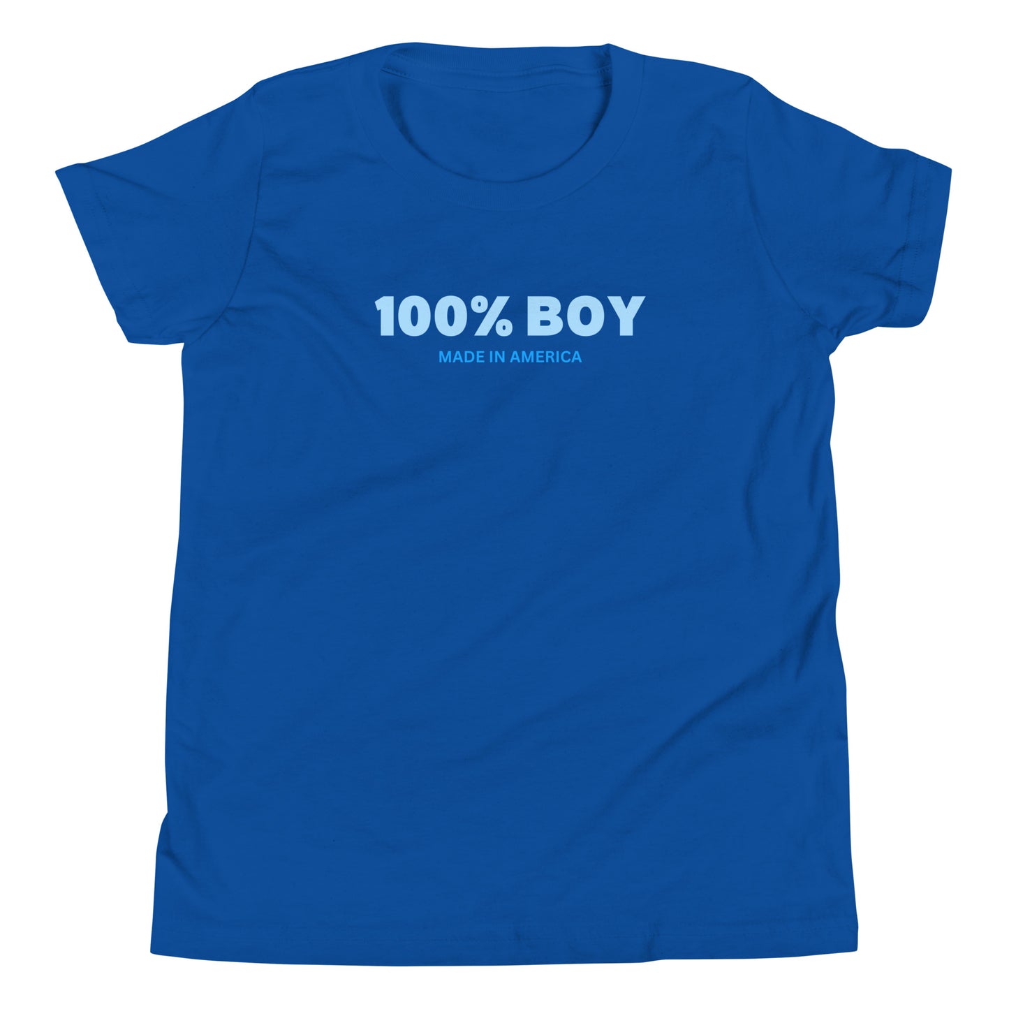 100% Boy USA Youth T-Shirt- Blue Design