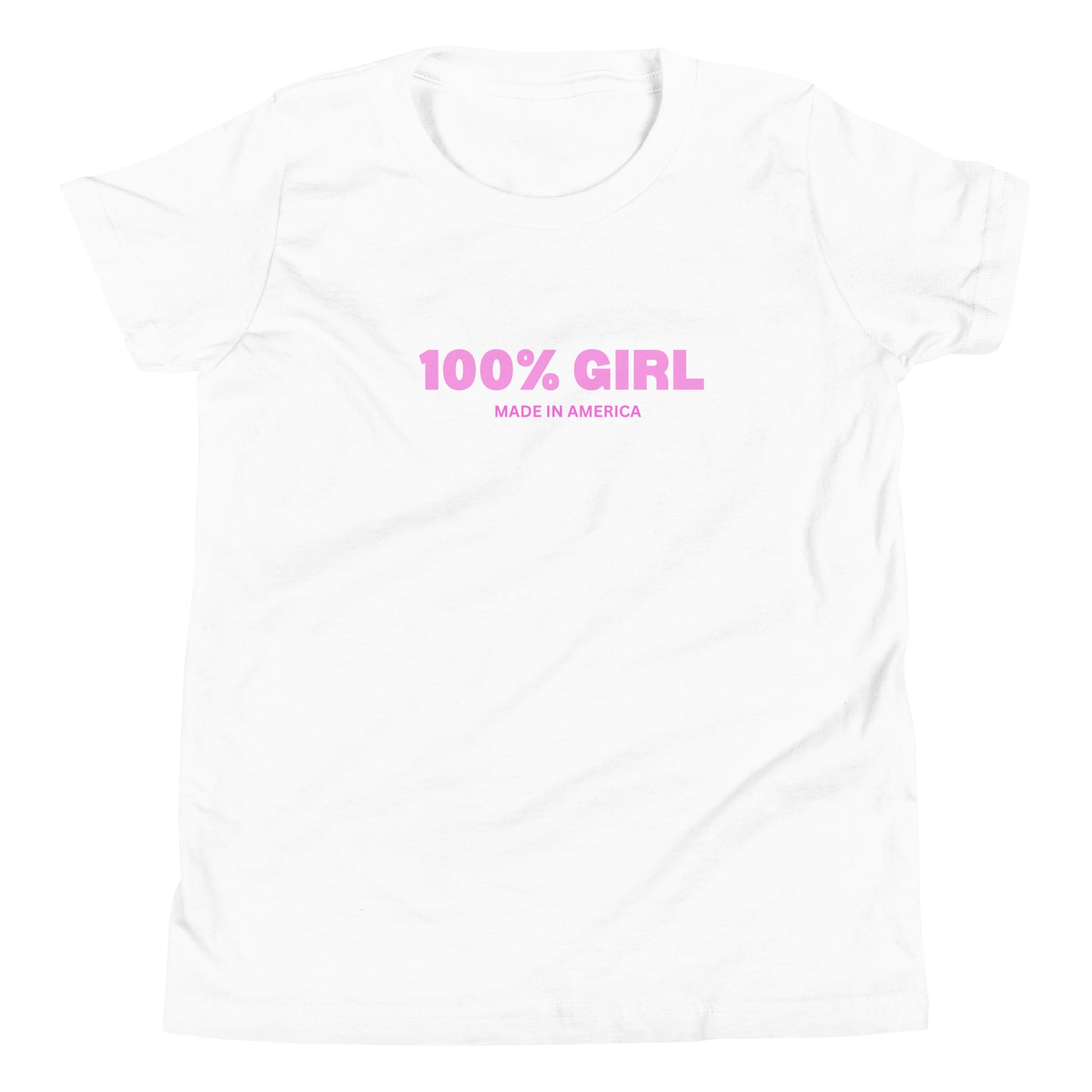 100% Girl USA Youth T-Shirt- Pink Design